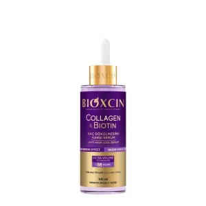 Alternative view of سرم حجم دهنده مو مناسب مرد و زن بیوکسین مدل collagen & biotin تقویت مو مخصوص موهای آسیب دیده بنفش حجم 100 میل اورجینال