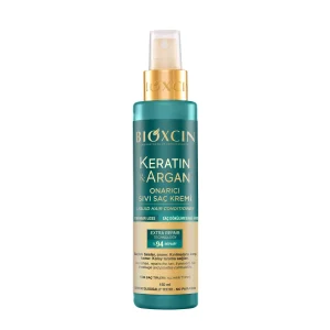 اسپری دوفاز آرگان و کراتین بیوکسین Bioxcin ترمیم کننده برای مو های آسیب دیده سبز حجم 150 میل اورجینال