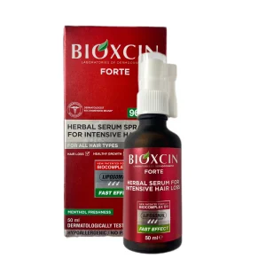 سرم ضدریزش قوی فورت بیوکسین Bioxcin مخصوص مرد و زن پک یک عددی و فاقد پارابن قرمز حجم 50 میل اورجینال